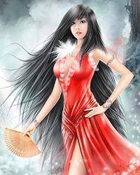 天真有恨画彩仙灵